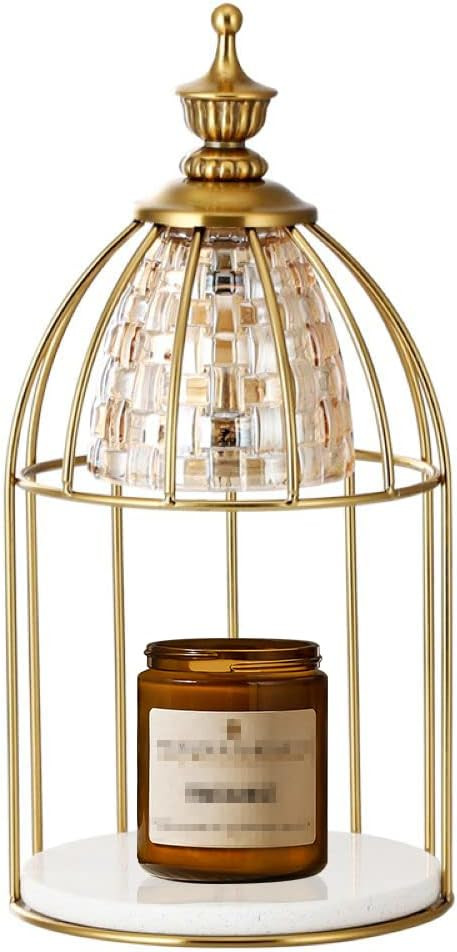 Candle Warmer Lamp for Top-Down Candle Melting, Vintage Aromatherapy Wax Melting lamp,Night Lamp (Gold) | Amazon (US)