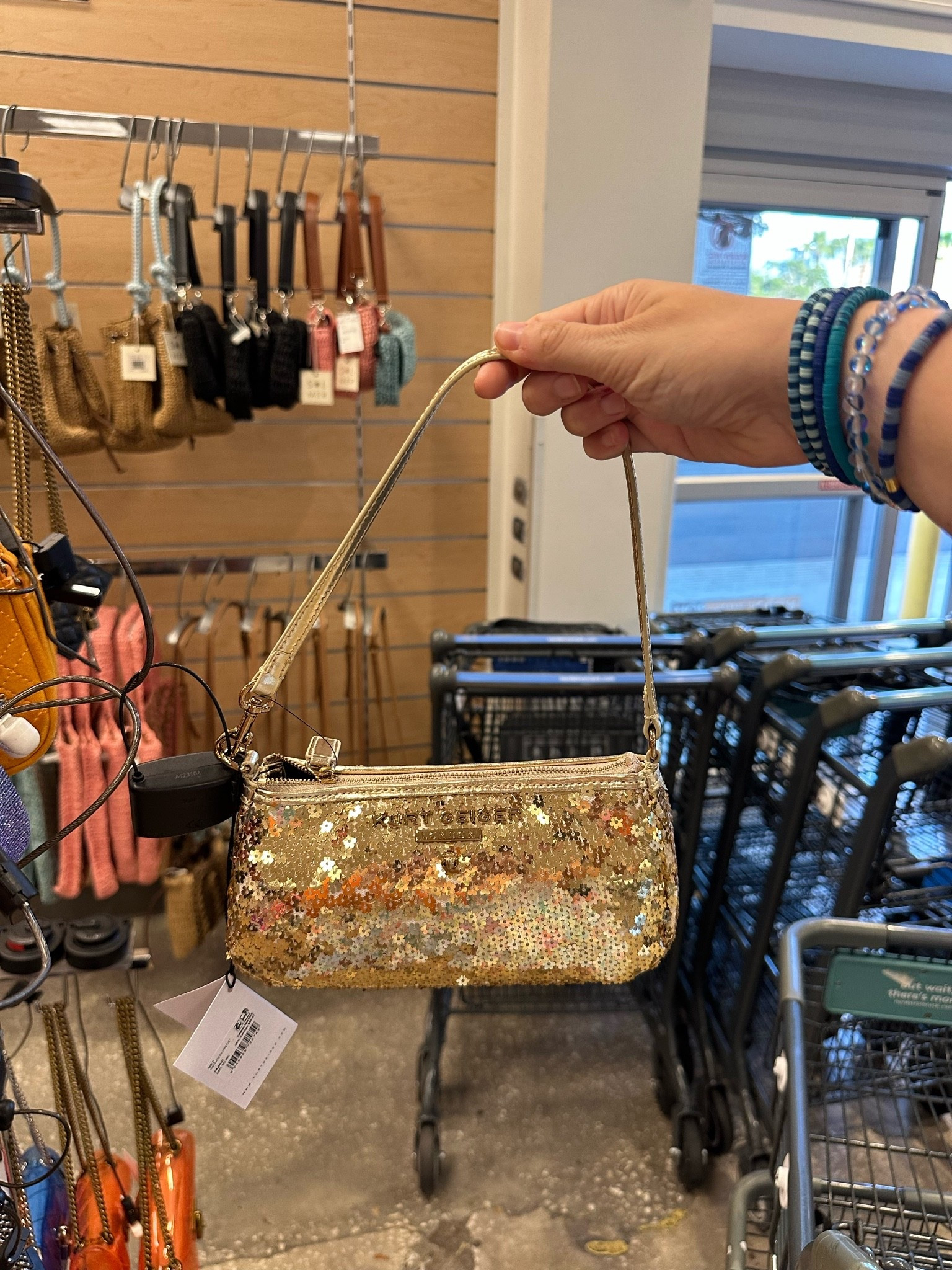Love this Kurt Geiger gold sequin purse! Adorable for summer! On sale for $99!

#LTKSaleAlert