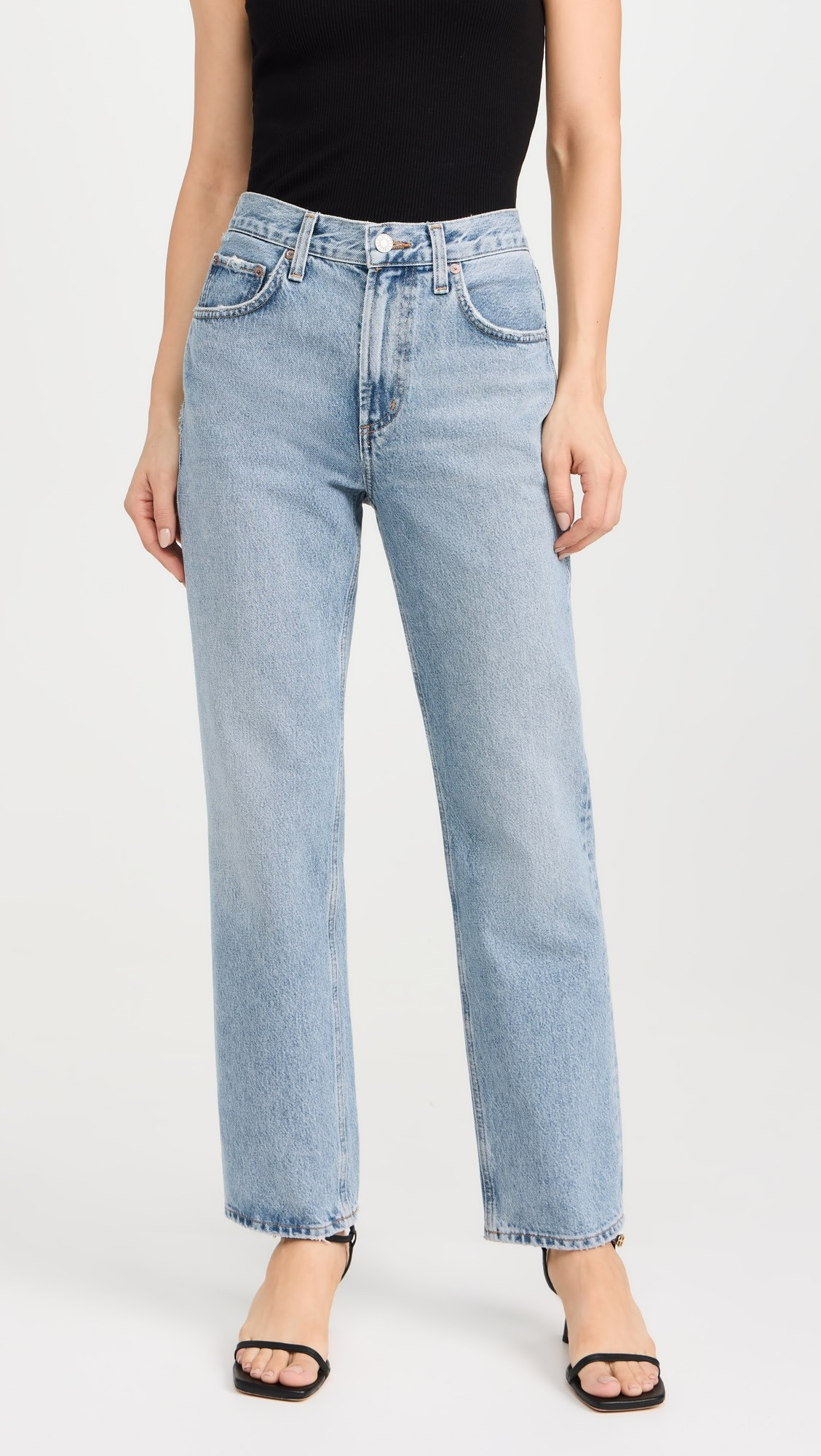 Valen Mid Rise Vintage Straight Jeans | Shopbop