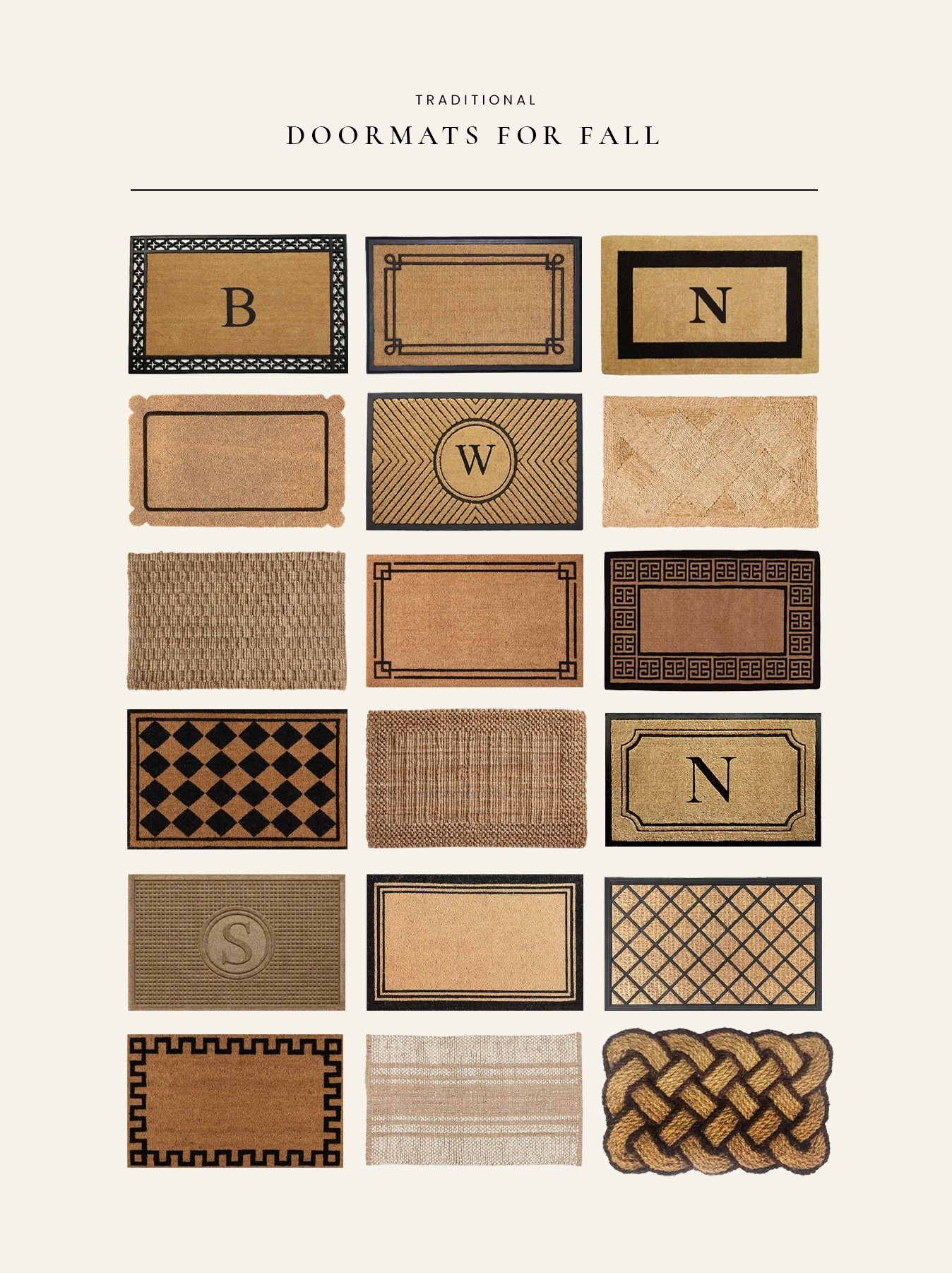 Traditional and classic doormats for the fall and winter seasons ahead 

#LTKSeasonal #LTKHome
