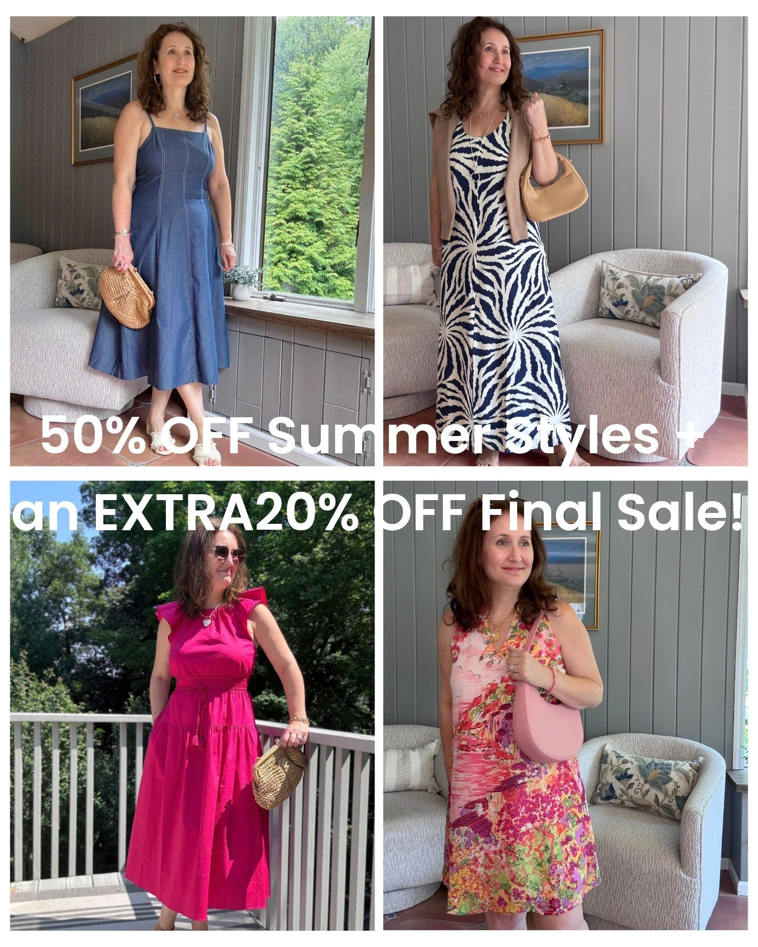 50% OFF Summer Styles + an EXTRA
20% OFF Final Sale!  Only until August 18!
Get your dresses!!

#LTKSeasonal #LTKOver40 #LTKPlusSize