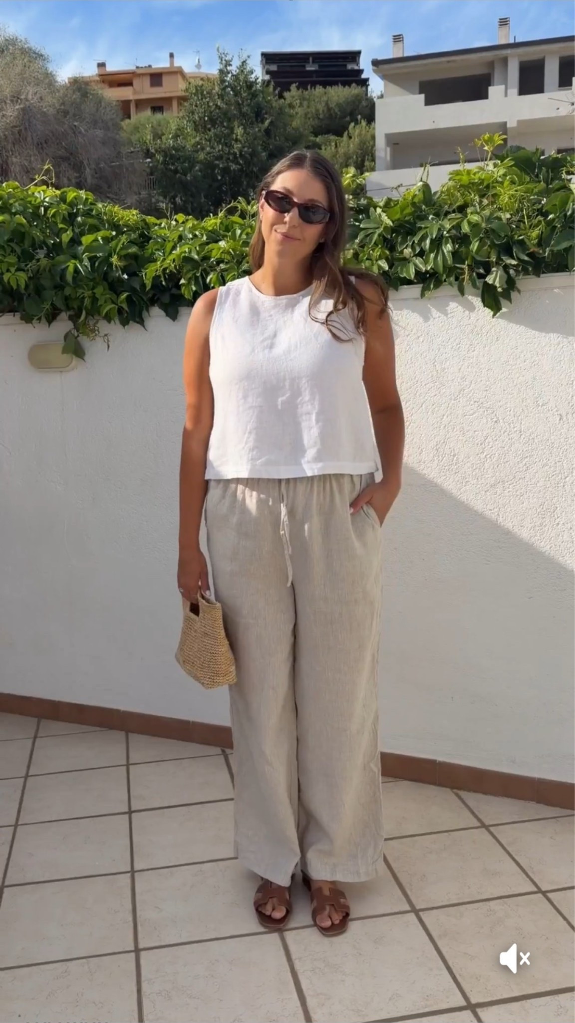 Easy linen vacation look 🤍🌿

white linen tank, Amazon linen tank, Amazon linen pants, linen pants, neutral outfit, European summer outfit, Italy vacation, Amalfi Coast style, vacation outfit, resort wear, coastal style, travel outfit, straw bag, brown sandals, minimalist style, capsule wardrobe, summer basics, midsize fashion, LTKfashion, LTKtravel

#LTKMidsize #LTKTravel #LTKSeasonal