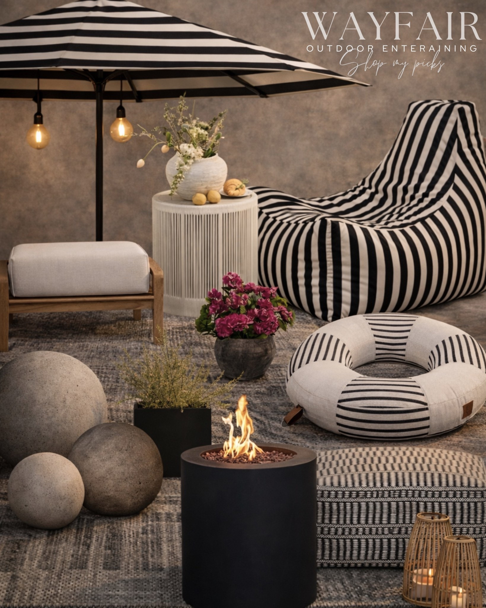 #ad Suddenly your backyard is the place everyone wants to be 🤍✨

@wayfair makes spring hosting way too easy.

#WayfairPartner #wishyouwerehere #outdoor #Wayfair