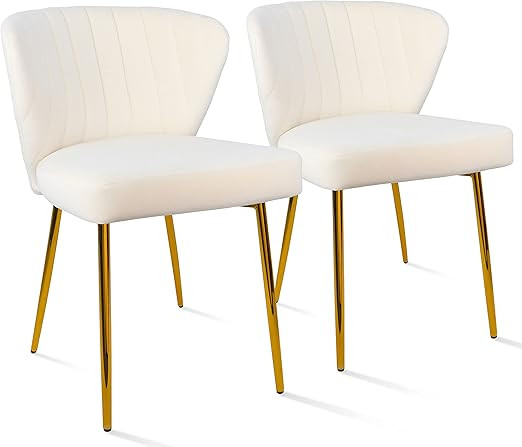 ANOUR Modern Dining Chairs, Velvet Accent Chair, Living Room Chairs, Set of 2, Upholstered Side C... | Amazon (US)
