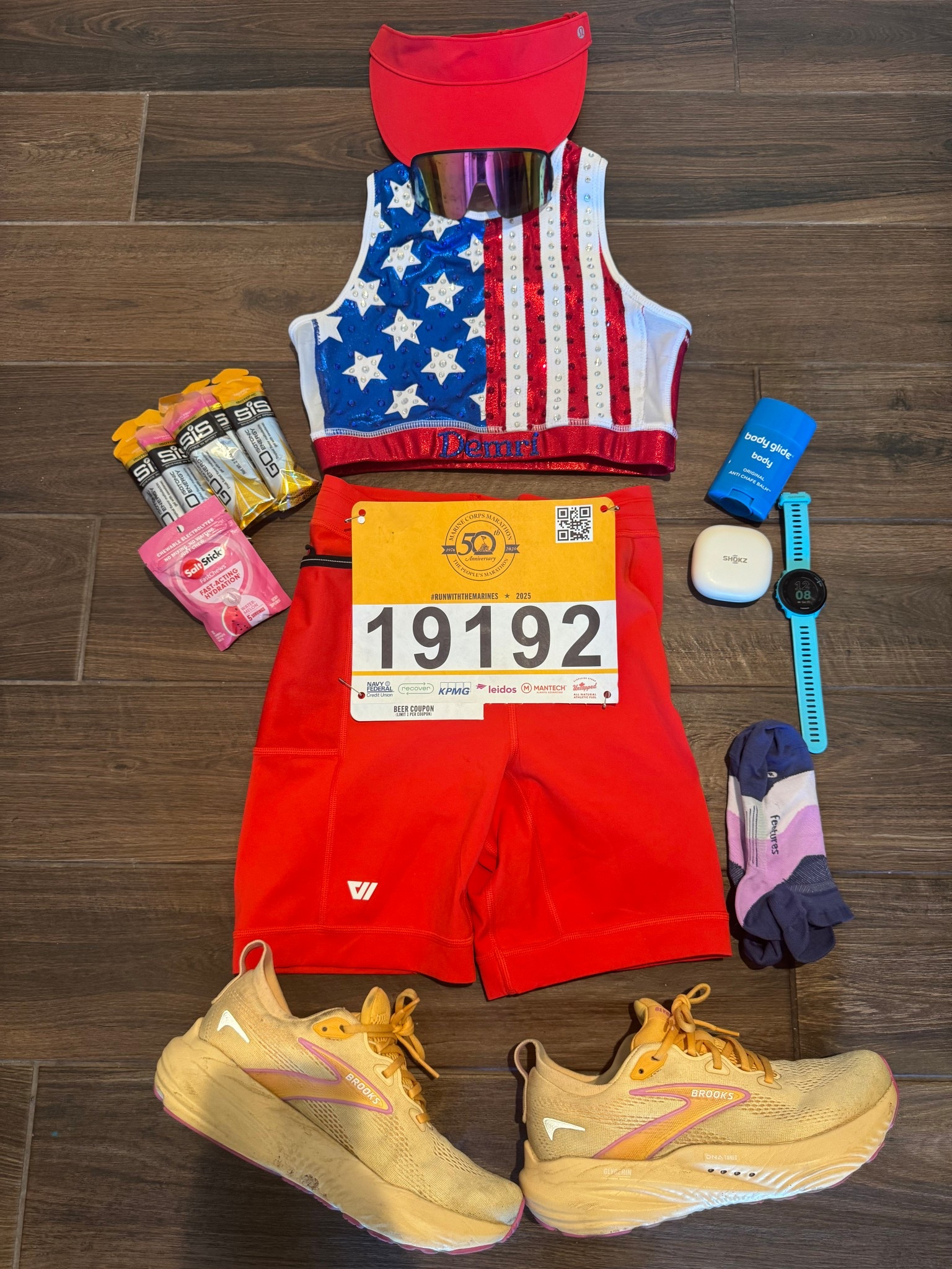 Only thing left to do is RUN 🏃🏼‍♀️💨 SO excited to run my THIRD marathon tomorrow and to have SO MUCH FUN! 🤩 DC what’s UPPPP @marinecorpsmarathon #MCMDiplomat #runwiththemarines 

#LTKActive