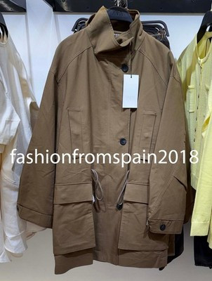ZARA NEW WOMAN OVERSIZED PARKA ZW COLL JACKET LIGHT BEIGE S,M,L 4369/050/092 | eBay US