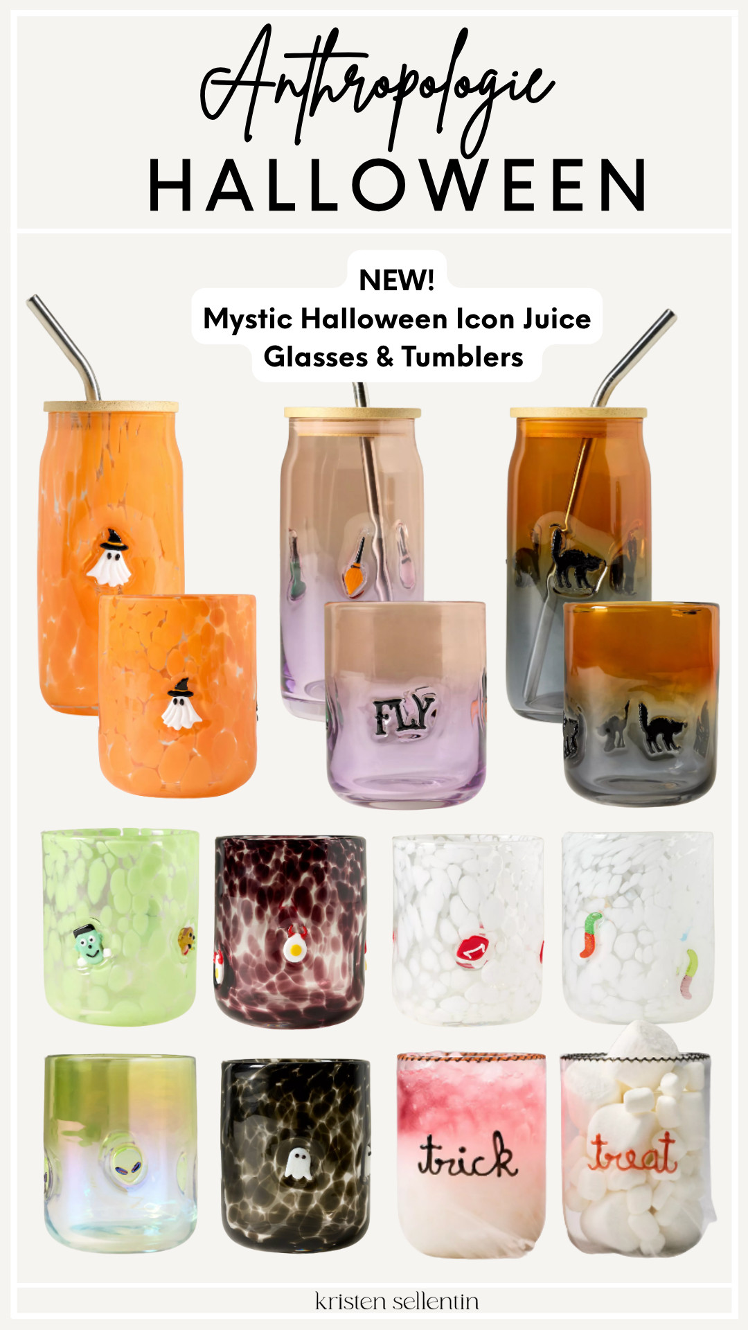 Spooky season @ Anthropologie! New Mystic Halloween Icon Glasses and Tumblers!

#LTKSeasonal #LTKHome