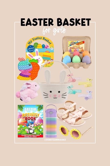 Easter basket idea for girls! I'm loving the egg chalk and cute sunglasses! 

#LTKkids #LTKSeasonal #LTKFind