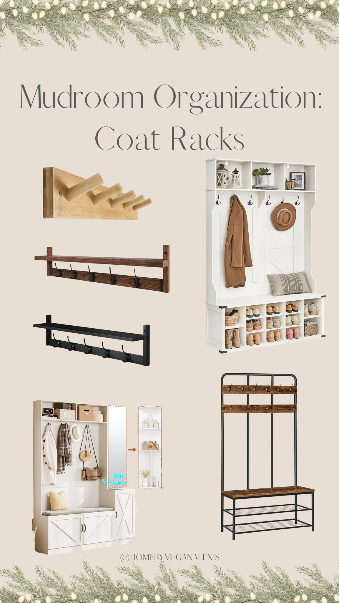 Mud room organization: coat rack options! 

#LTKHome