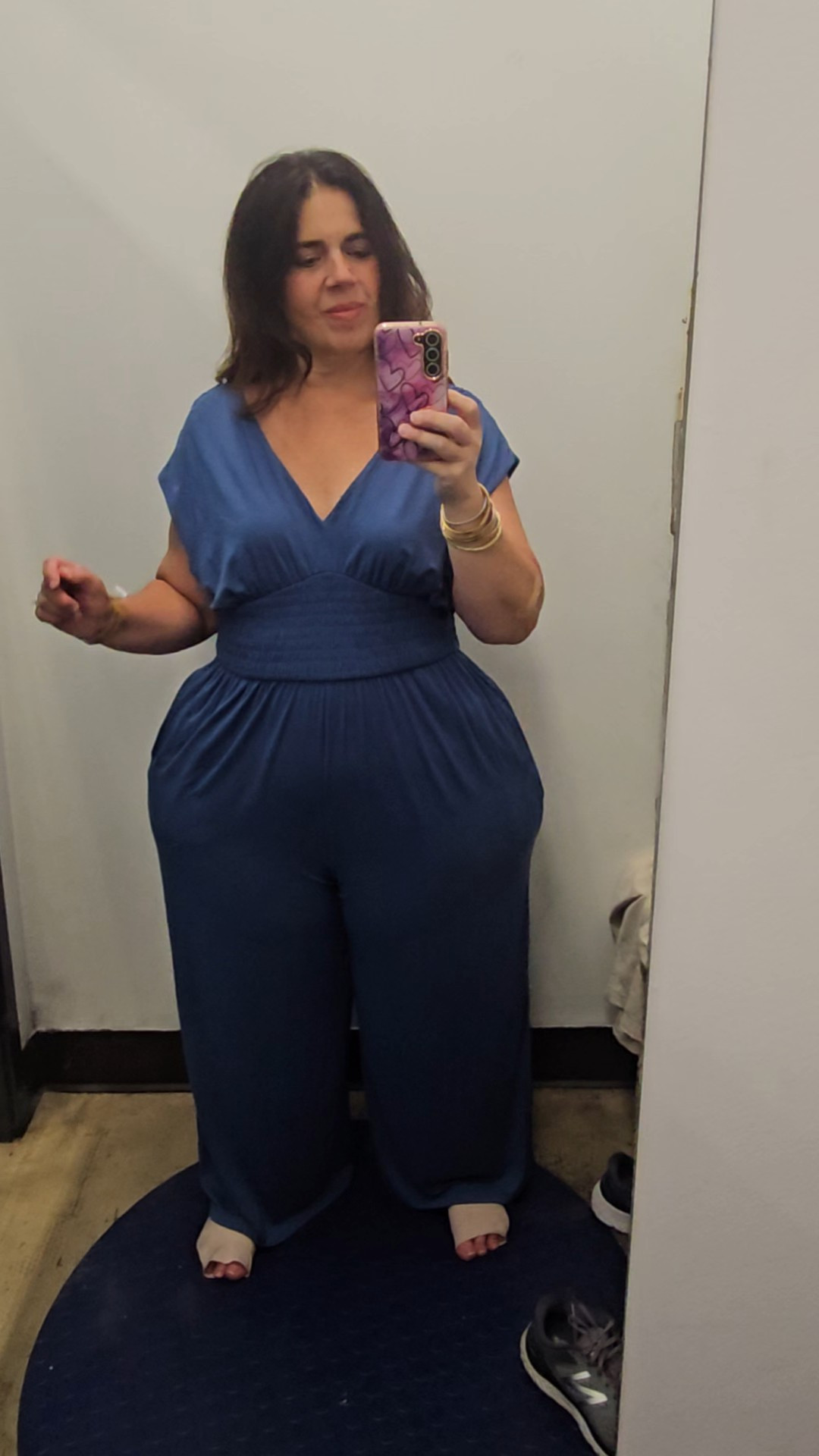 Jumpsuits! Such easy Back to School dressing. This one piece outfit saves time and still gives summer outfit vibes with a polished style.No layered piecea to pull and tug at to keep in place and easy to wear with medical grade compression for Lipedema and/or Lymphedema. The fabric os soft and comfortable. Plus there are several color choices.Wearing XL for reference.#backtoschooloutfits #momstyle #momoutfits #lipedemastyle #lipedemafashion #womensfashion #jumpsuitstyle #weightlossfriendlyoutfit #glp1 #midsizestyle #plussizestyle #curvygirlbethstyle

#LTKBacktoSchool #LTKMidsize #LTKPlusSize