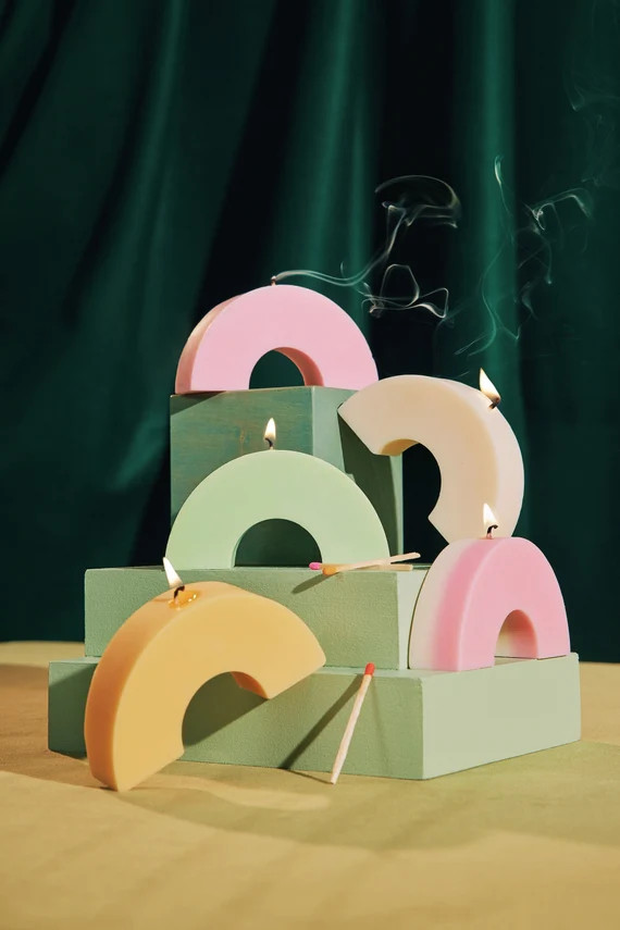 Soy Wax Arch Candle / Home Decor / Arched Candle / Soy Wax Candle / Fashion Candle / Handmade Can... | Etsy (US)