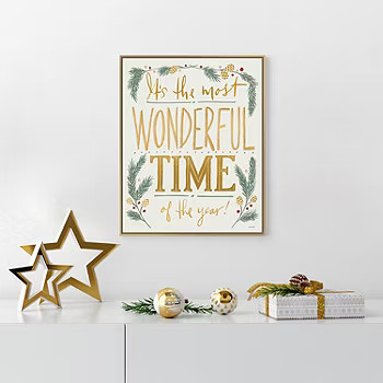 Boston Warehouse 16x20 Framed Foil Embellished Canvas Art | JCPenney