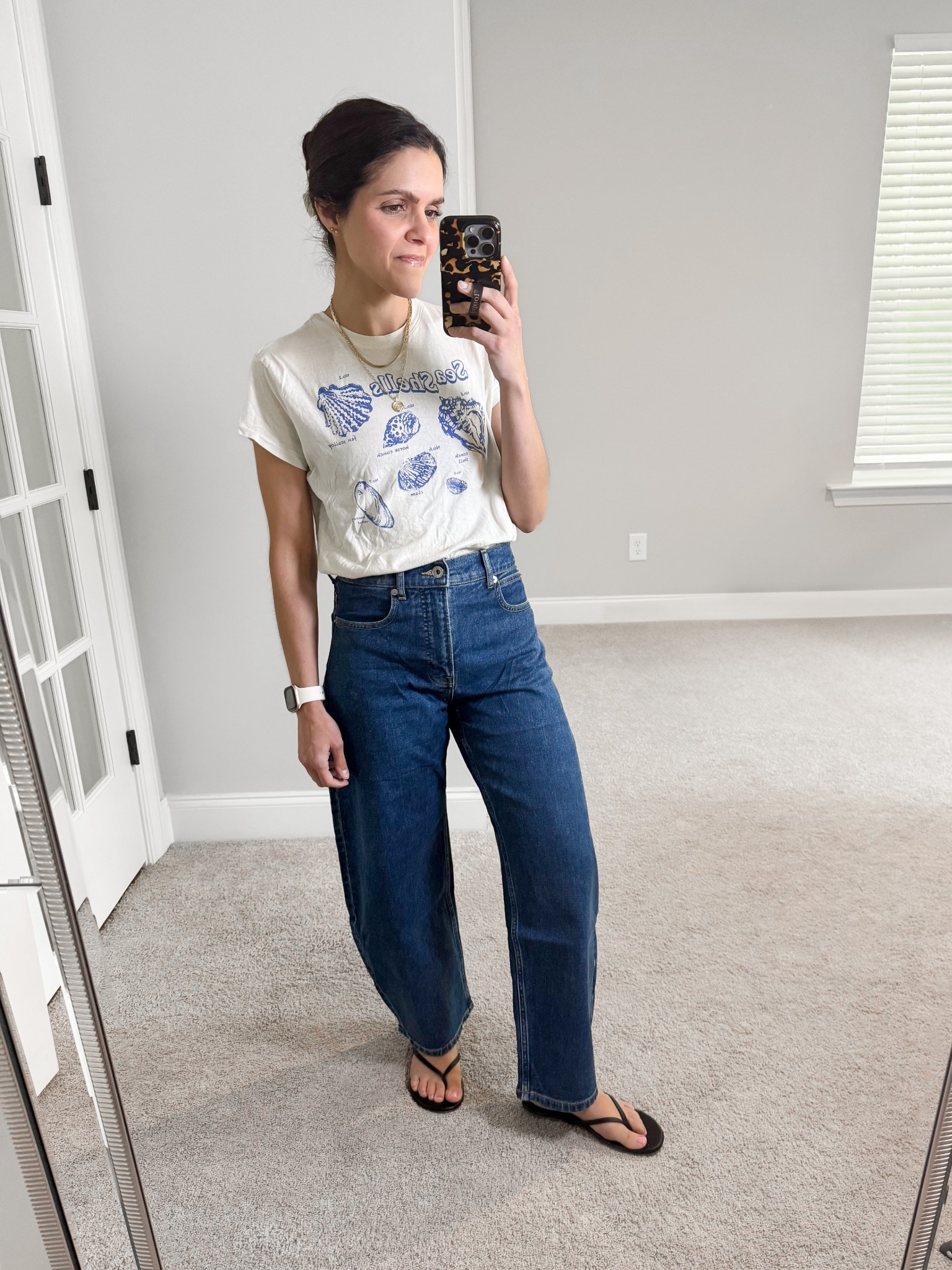 What I wore — simple graphic tee and barrel jeans! Wearing S in top, 25 in denim. 

#LTKStyleTip