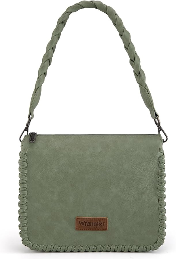 Wrangler Shoulder Bag for Women Small Crossbody Purse with Detachable Strap for Everyday Use | Amazon (US)