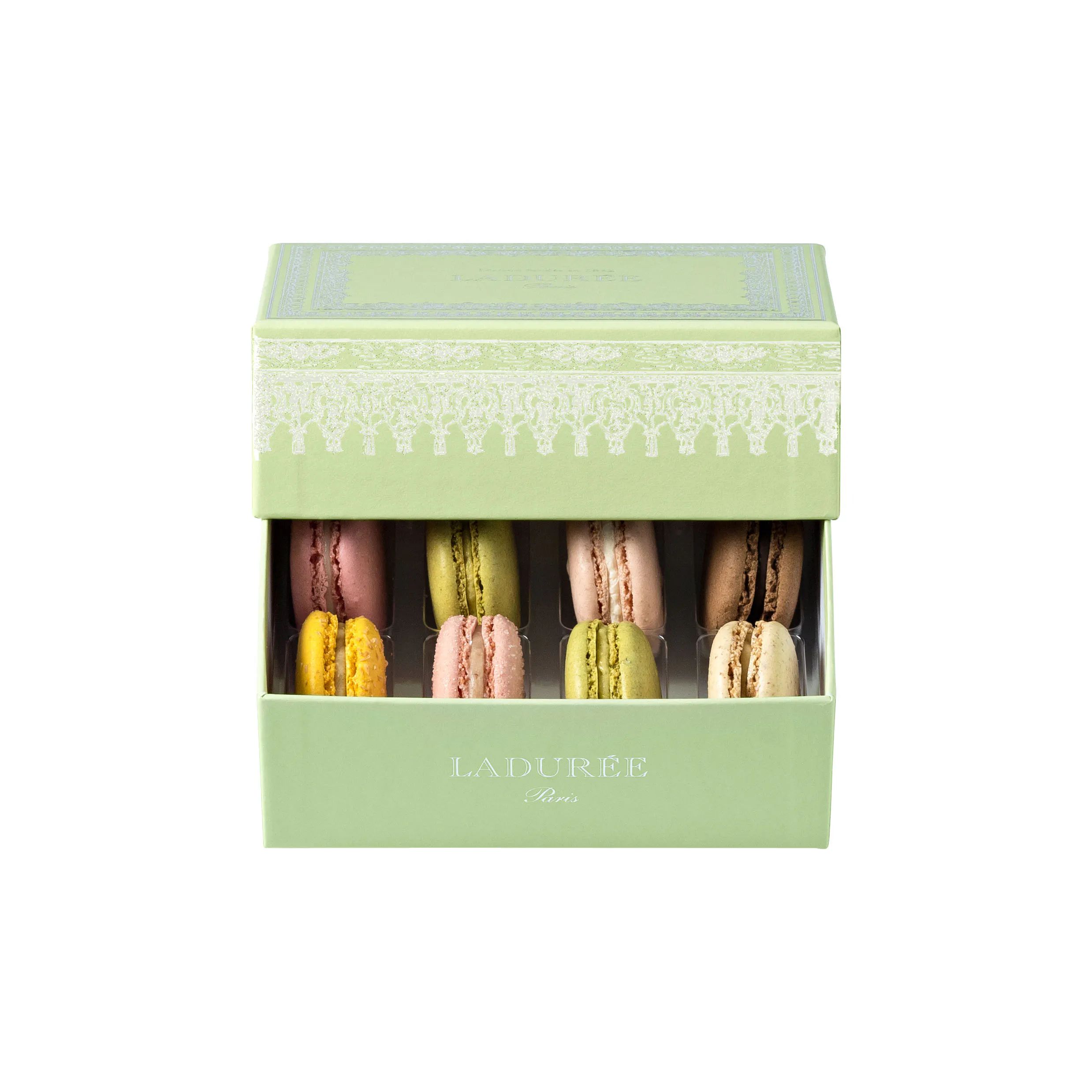 Napoleon III Green - Box of 8 Macarons by Ladurée Paris | Goldbelly | Goldbelly