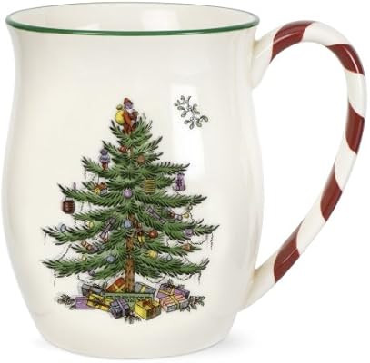 Spode Christmas Tree Candy Cane Mugs, Set of 4 | Amazon (US)