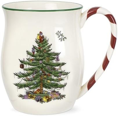 Spode Christmas Tree Candy Cane Mugs, Set of 4 | Amazon (US)