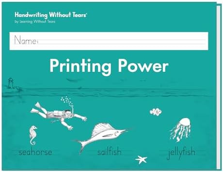Printing Power, Student Workbook, Age 7+, 2nd Grade+, Handwriting Practice, Writing Book, School ... | Amazon (US)
