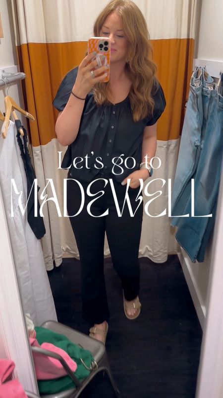 Madewell sale exclusively in the LTK app! 20% off- yes please! First time trying their jeans and I must say I’m impressed! Stuck to my true size and for a cropped jean you definitely need a tall if you are around my height! 

#LTKxMadewell #LTKMidsize #LTKSaleAlert
