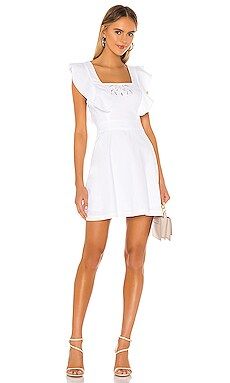 BCBGeneration Tie Back Dress in Optic White from Revolve.com | Revolve Clothing (Global)