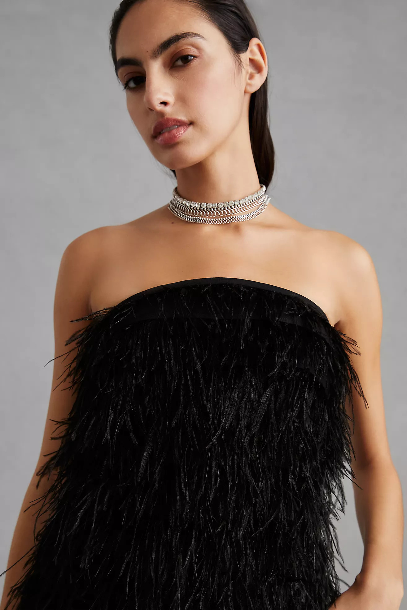Vineet Bahl Of A Faux Feather Mini Dress | Anthropologie (US)