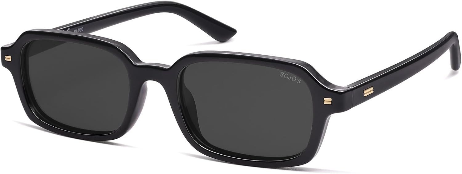 SOJOS Trendy Rectangle Polarized Sunglasses Womens Mens SJ2610 | Amazon (US)