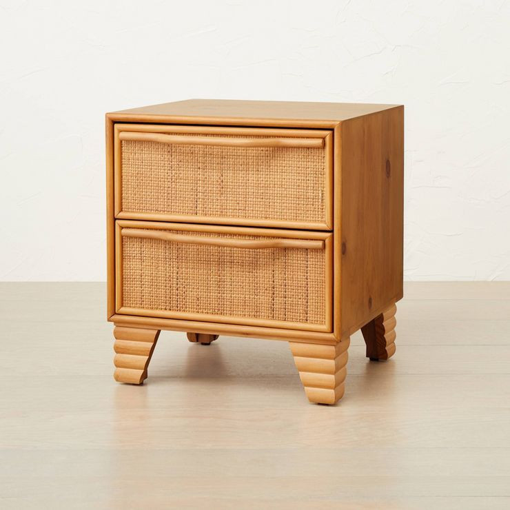 Woven Drawer Nightstand Brown - Opalhouse™ designed with Jungalow™ | Target
