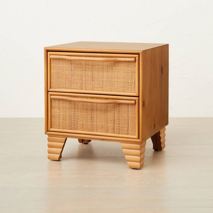 Woven Drawer Nightstand Brown - Opalhouse™ designed with Jungalow™ | Target