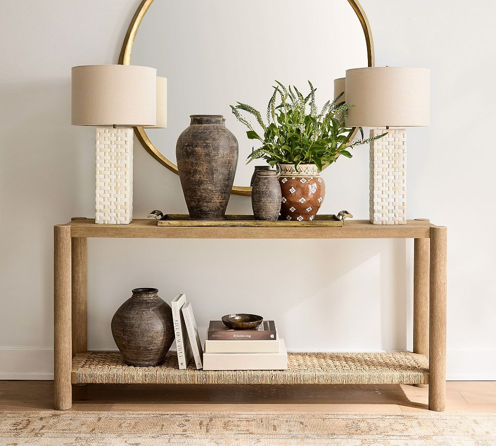 Bolinas Woven Console Table (64") | Pottery Barn (US)