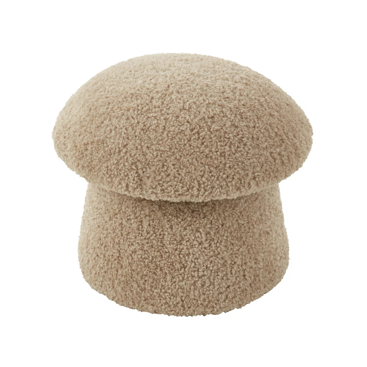 Mushroom Storage Ottoman – Sherpa Footrest with Hidden Storage, Decorative Accent Stool for Liv... | Wayfair North America