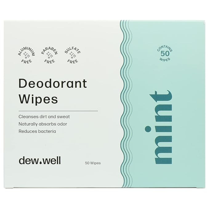Dew Well - Refresh Deodorant Wipes - A Fresh Start When You’re On the Go - Aluminum, Paraben, a... | Amazon (US)