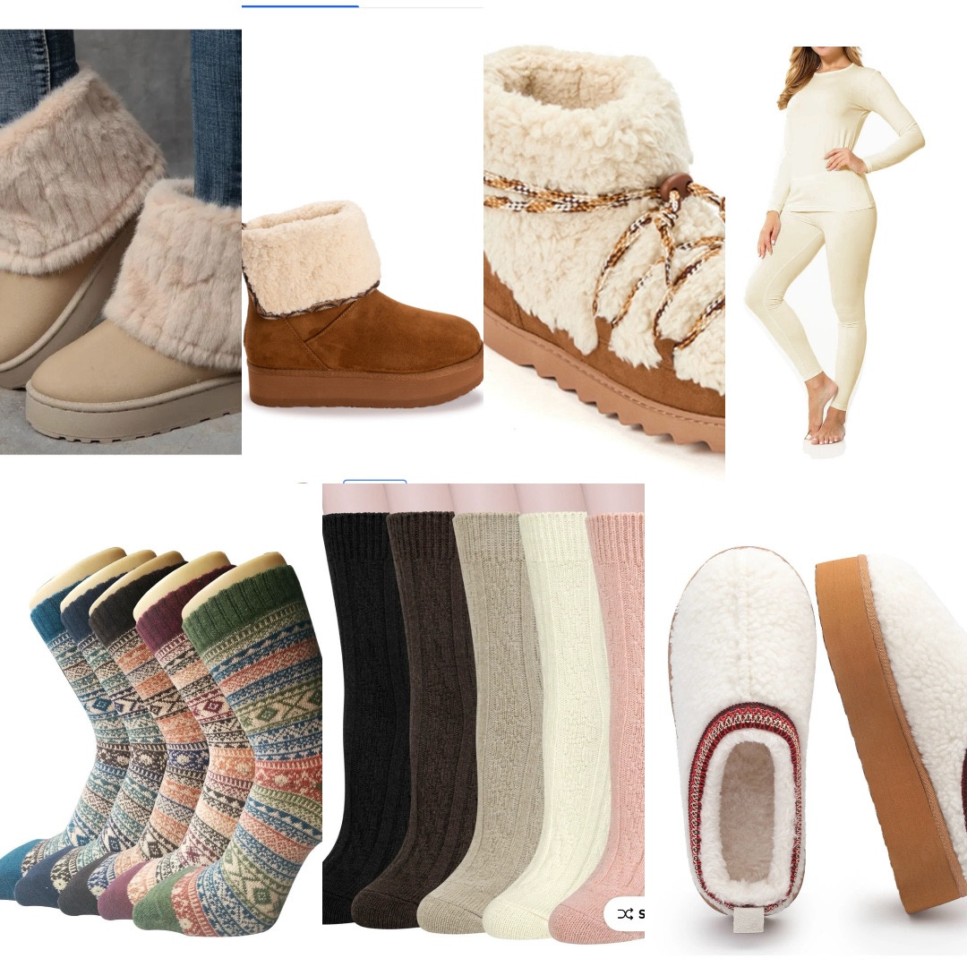 Winter layering, but make it luxe. Wool socks that regulate body temperature, warm undershirts + leggings, fuzzy boots for everyday errands, and my fun moon-style boots for that après-ski city moment. Linked here.

#LTKActive #LTKootd #LTKSeasonal
