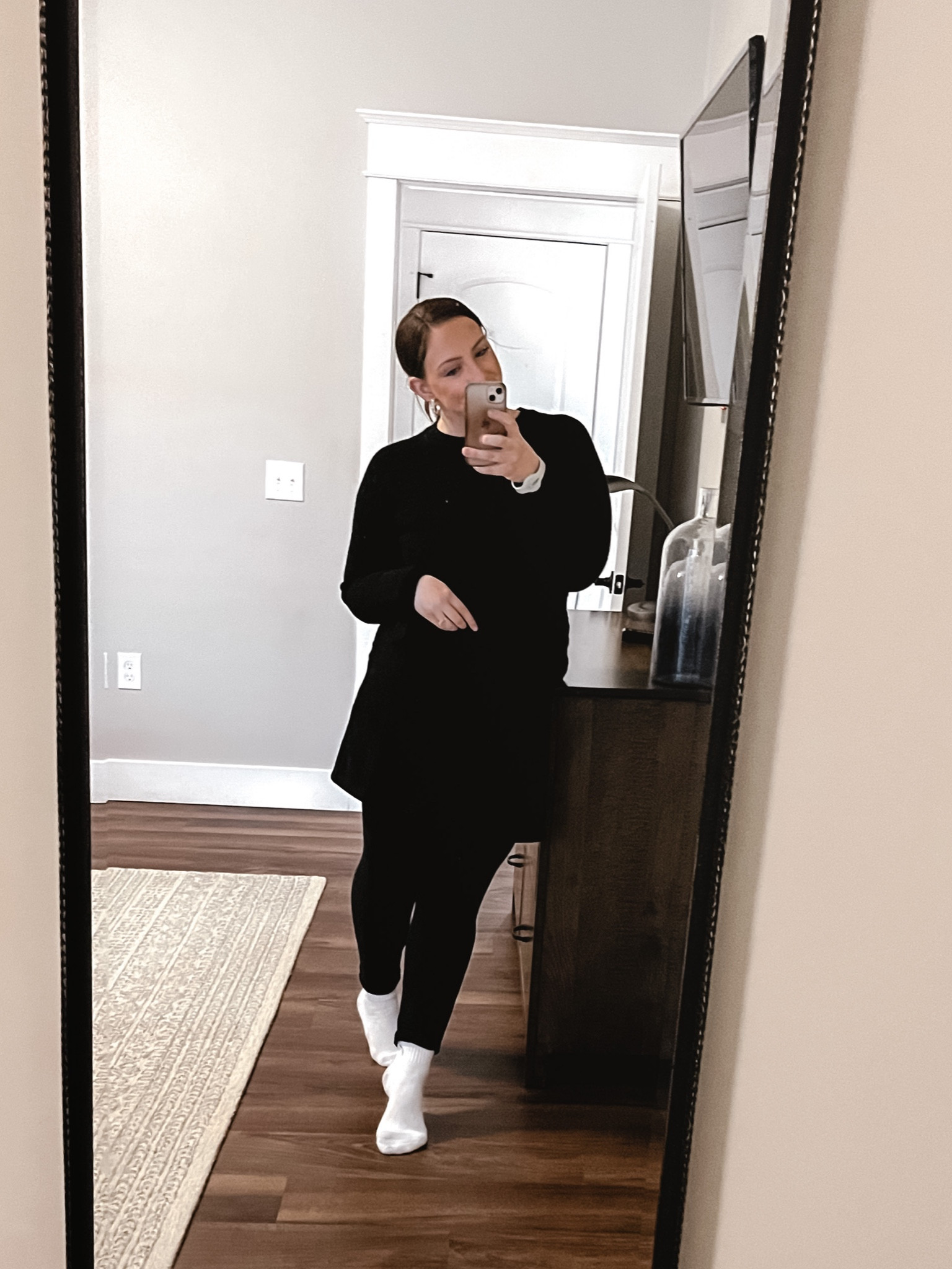 Love an all black outfit! White socks are sending me but my boots are listed. ❤️❤️ #workwear #officeoutfits #midsizefashion #midsize #allblack #blackoutfit

#LTKworkwear #LTKunder50 #LTKcurves