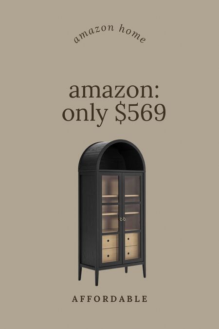 This arched cabinet has been super popular on Amazon. It’s under $600. Living room, furniture, display cabinet, bookcase.

#LTKHome #LTKStyleTip #LTKSaleAlert