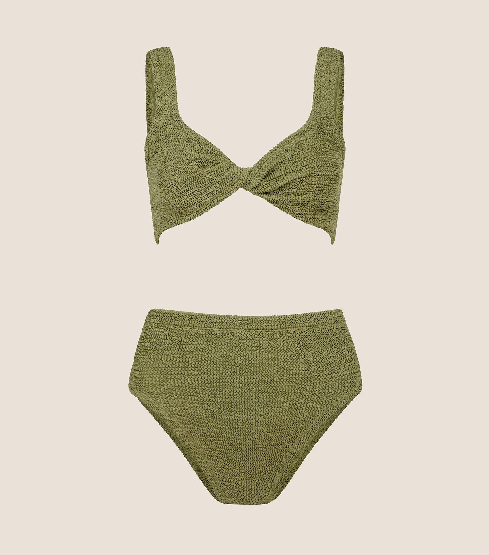 Jamie Bikini - Metallic Moss | HUNZA G