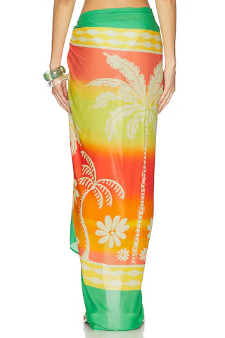 Tropical Landscape Isla Print Sarong | Revolve Clothing (Global)