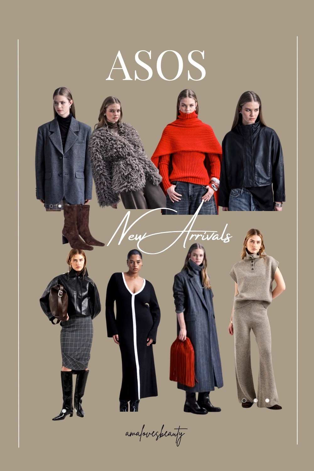 Winter Outfits inspo
ASOS new arrivals, cozy jumpers, Cozy knitwear, co Ord set, wool blazer, check pencil skirt, structured coat, leather jacket, suede boots.
#winterfashion #winterstyle #winterwardrobe #casualwinteroutfit #outfitinspo

#LTKWorkwear #LTKGiftGuide #LTKFindsUnder100