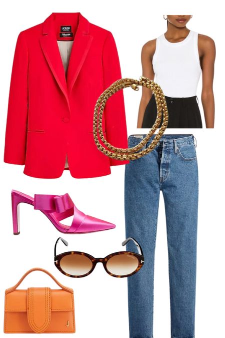 Red Blazer Outfit 

#LTKstyletip #LTKfindsunder100 #LTKSeasonal