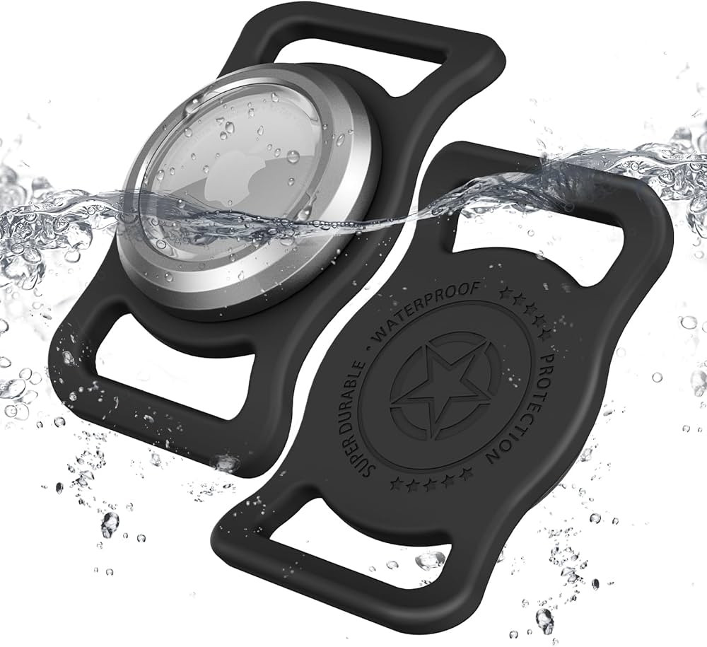 [2Pack] Waterproof AirTag Dog Collar Holder - Apple airtag Watch Holder for Dog Collar,Metal Case... | Amazon (US)