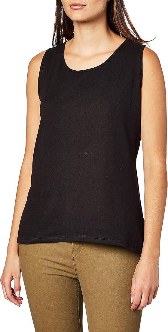 Hanes Women's Shirts, Women’s Mini-Ribbed Cotton Tank Tops, Women’s Sleeveless T-Shirts, Wome... | Amazon (US)