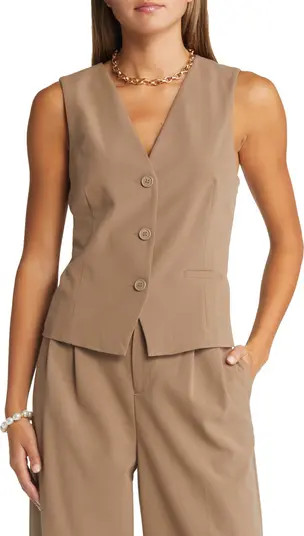 Open Edit Fitted Vest | Nordstrom | Nordstrom