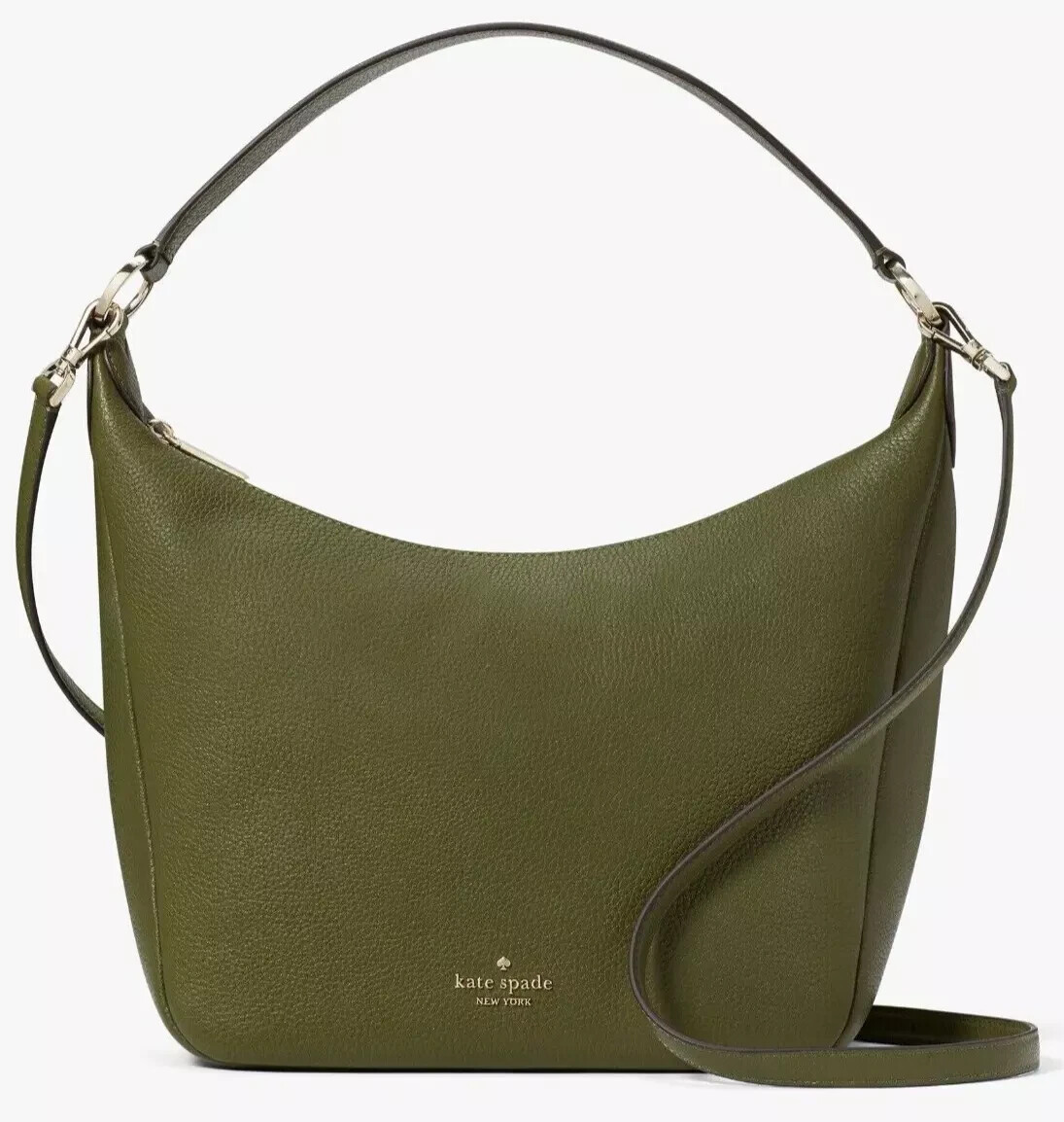 Kate Spade Leila Shoulder Bag Dark Army Green Leather KB694 NWT $399 Retail | eBay US