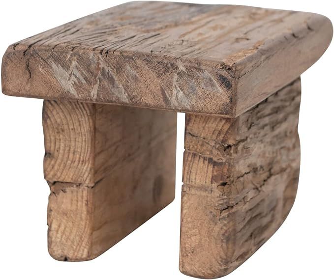 Amazon.com: Creative Co-Op Reclaimed Wood Pedestal, Natural Decorative Accents, 10" L x 6" W x 6"... | Amazon (US)