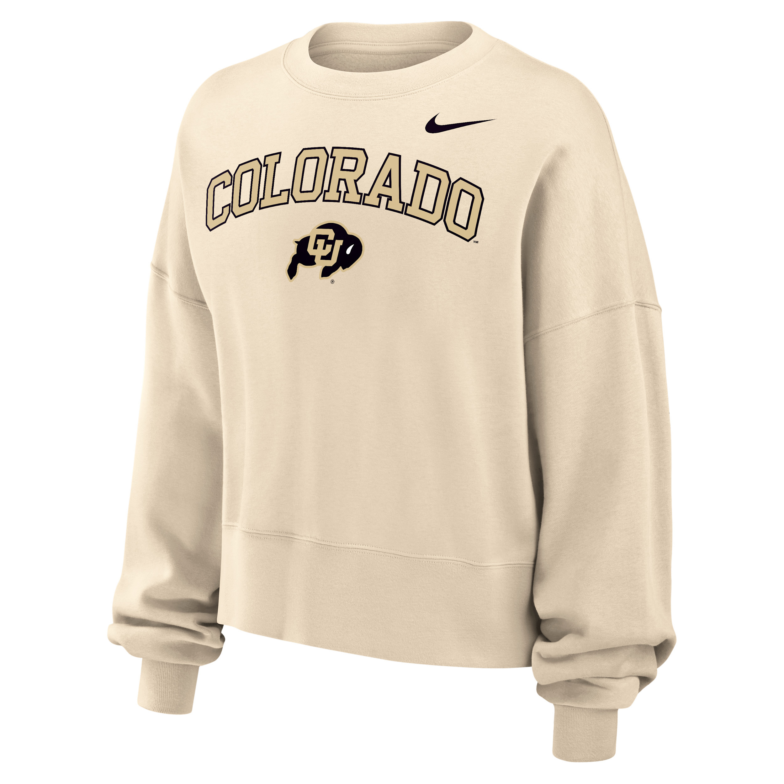 Colorado Phoenix Fleece Nike Women's College Crew-Neck Sweatshirt in Brown | W33302COLO-NAT | Nike (US)