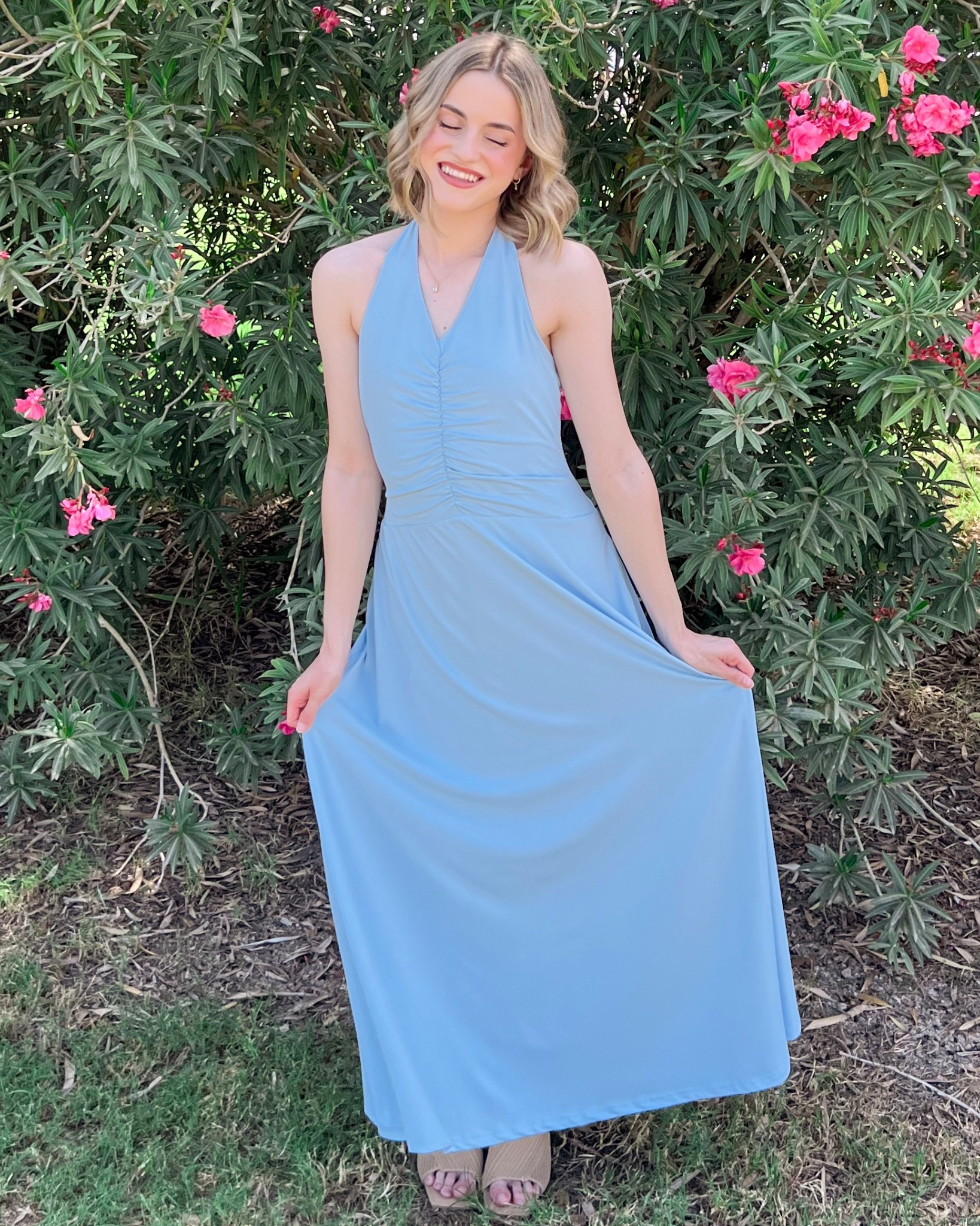 spring outfit 🩵
dress: size small
mules: size 6.5

#LTKootd #LTKSeasonal #LTKTravel