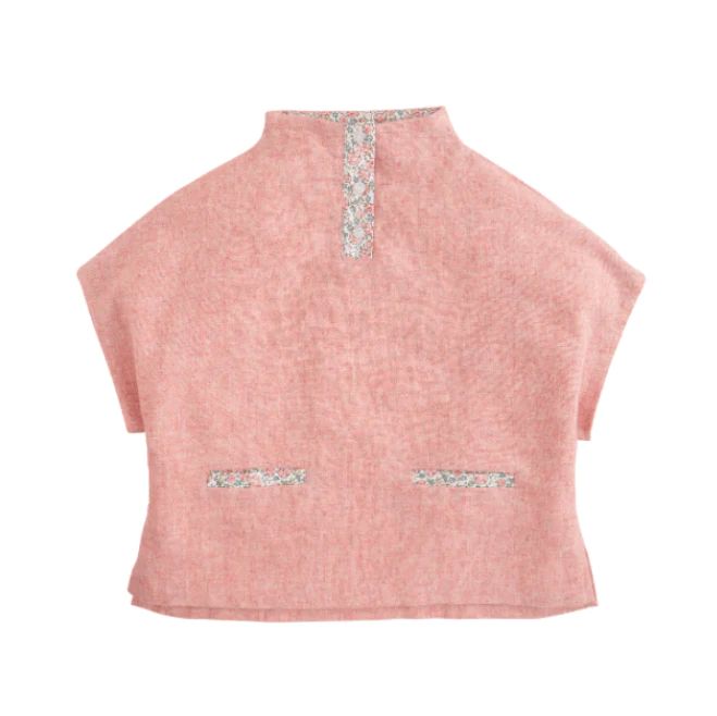 Cape in Pink Wool | Ellifox