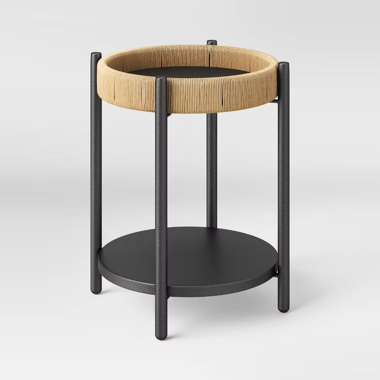 Wicker Wrapped Tiered Accent Table - Threshold™ | Target