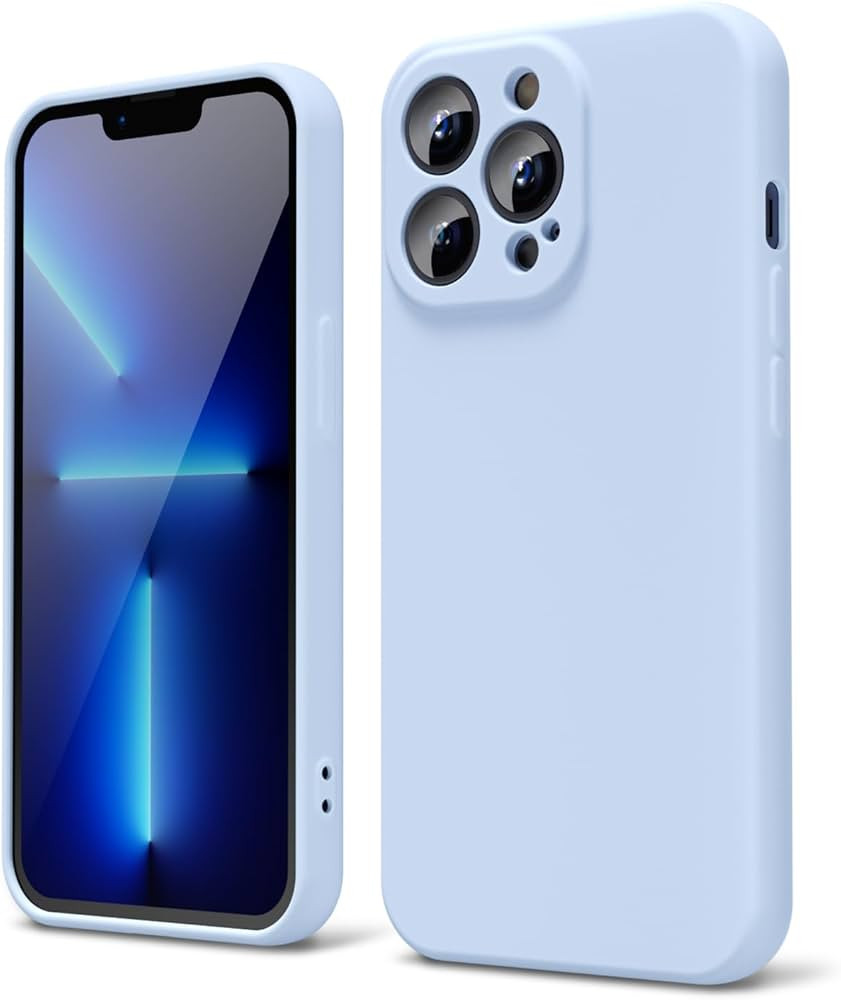 oakxco for iPhone 13 Pro Phone Case Liquid Silicone Grip, Cute Thin Slim Soft Rubber TPU Plain Sm... | Amazon (US)