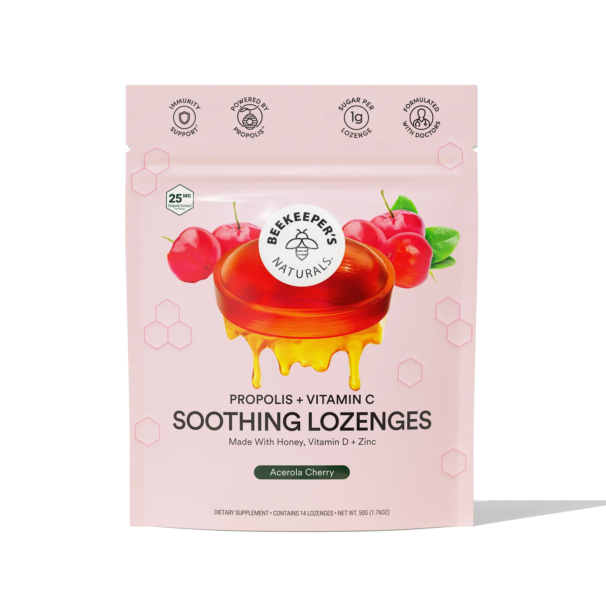 Cherry + Vitamin C Soothing Lozenges | Beekeeper's Naturals
