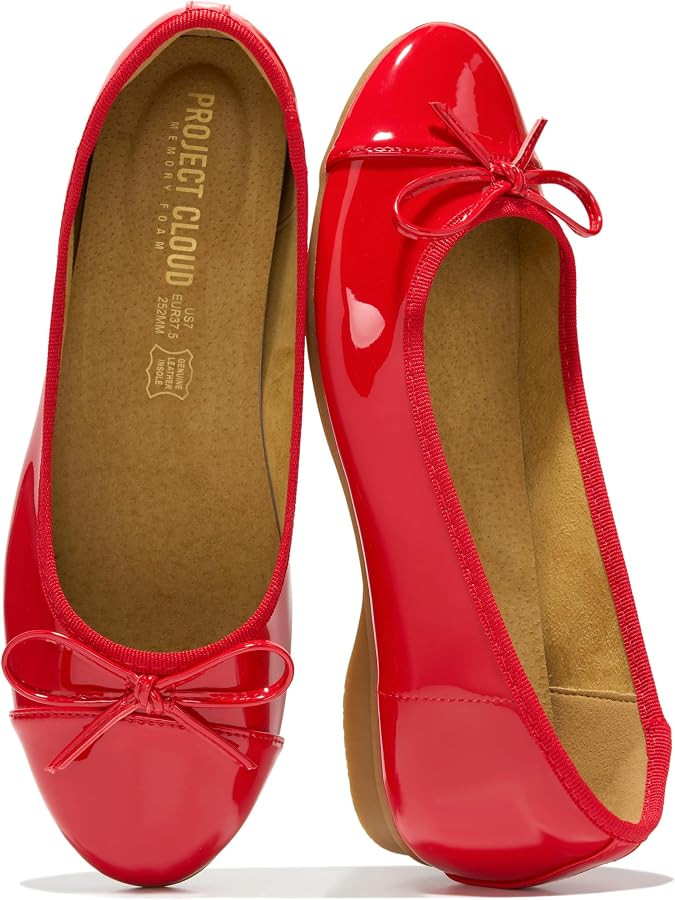 Project Cloud Ballet Flats for Women - Non-Slip Womens Flats (Ashley) | Amazon (US)